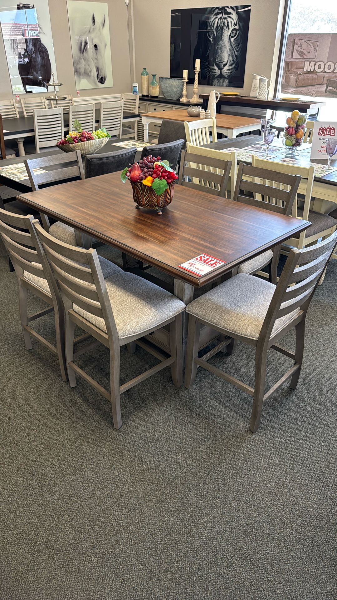 Counter Height 7 Piece Dining Set