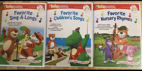 Lots of three baby geniuss DVD & CD