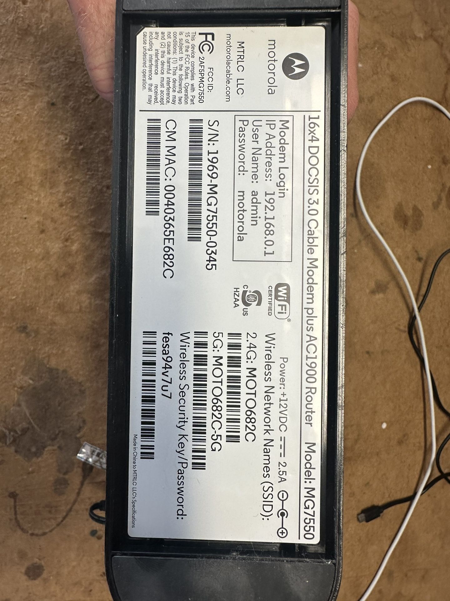 WiFi Router/modem