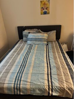 Bed frame, two couches