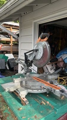 Rigid 12inch Double Bevel With A Slide Chop Saw