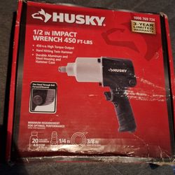 New Husky 1/2 inch Air Impact Wrench 450 ft./lbs