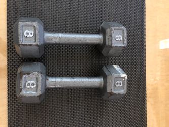 8 lb. Hex Dumbbells Set / Pair