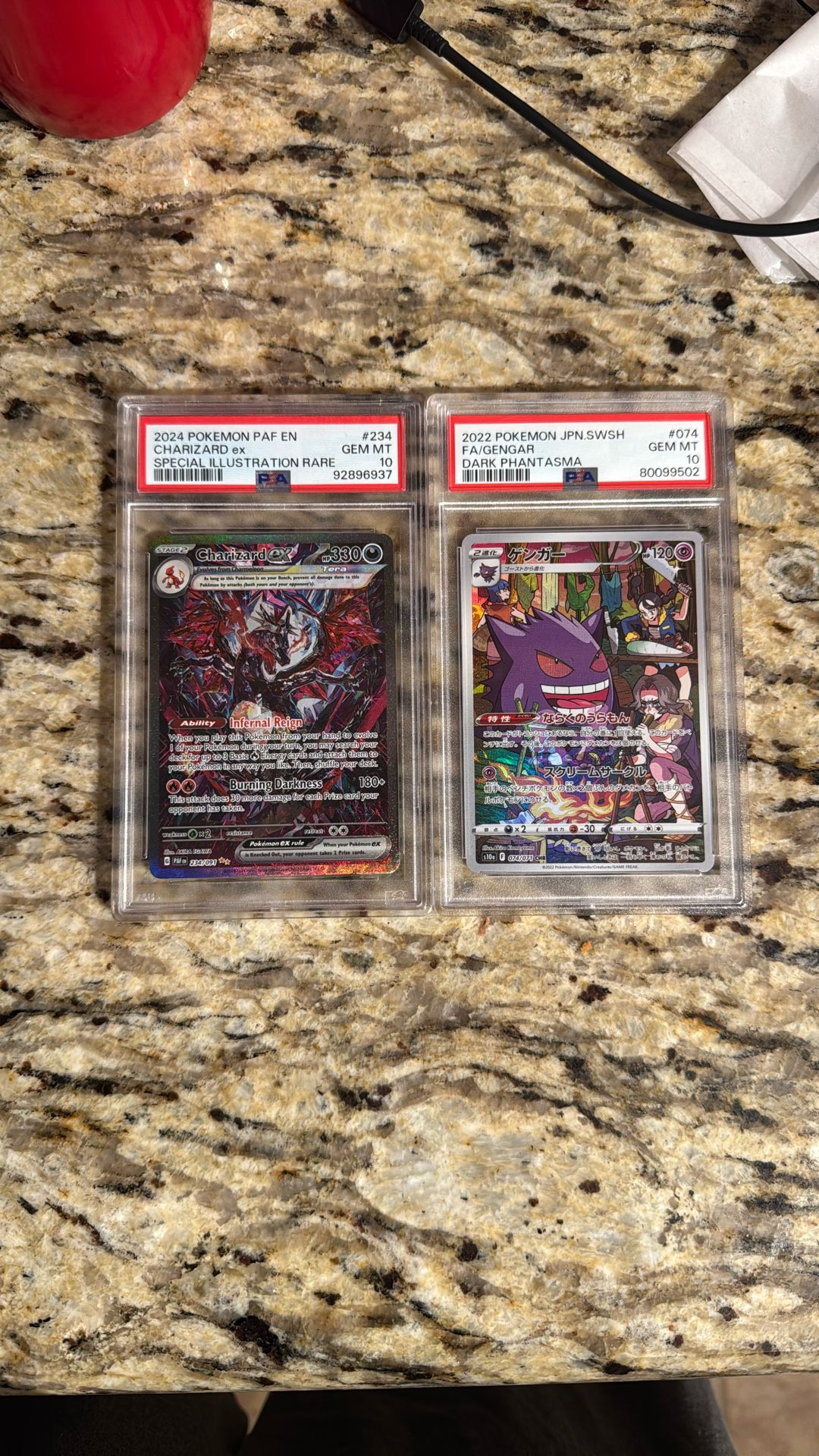 Paldean Fates Charizard And Dark Phantasma Gengar Psa 10