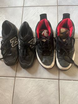 New Balance size 7 and Air Jordan size 9 sneakers