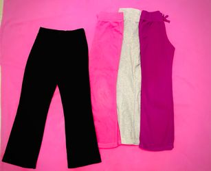 Girls Fleece Pants Size 7-8 Preowned 