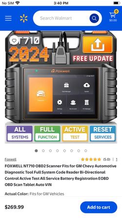Foxwell NT710 bi-directional obd2 scanner new.