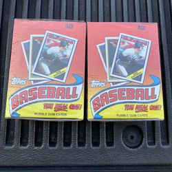 2- Factory Sealed 1988 Topps Baseball Card Wax Boxes