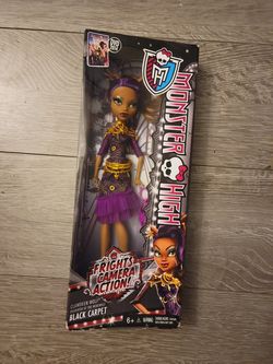 Monster High Doll Cleo De Nile Frights Camera Action Black Carpet Sealed 2013