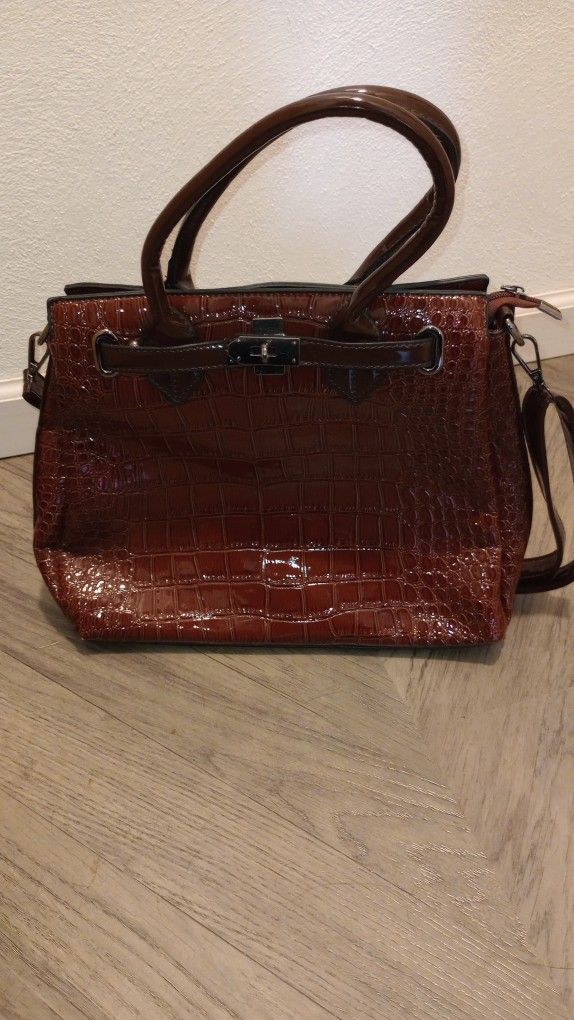 Brown Leather Handbag