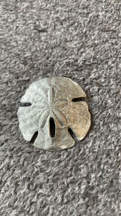 Vintage Metzke Pewter Sand Dollar Necklace