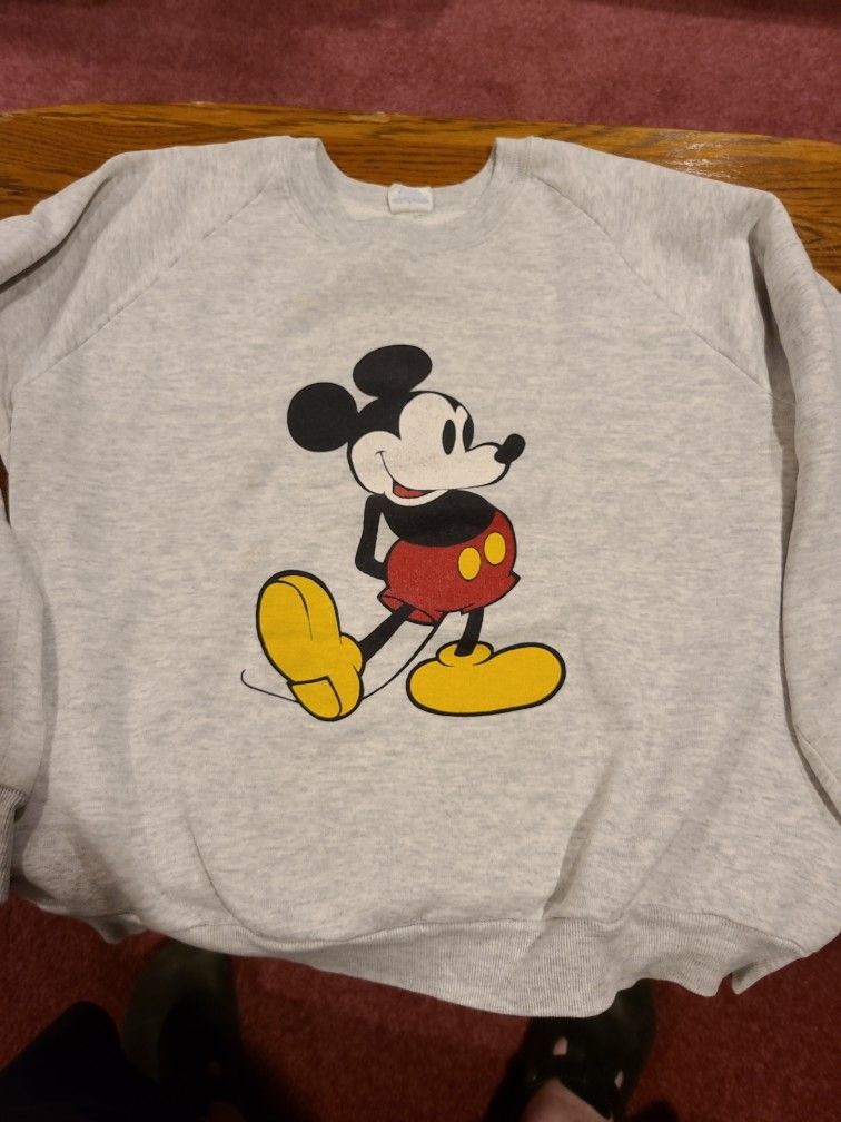 Vintage Mickey Mouse Sweatshirt - XL