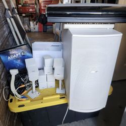 BOSE PS48 SPEAKER SOUROUND SOUND SYSTEM (WHITE)