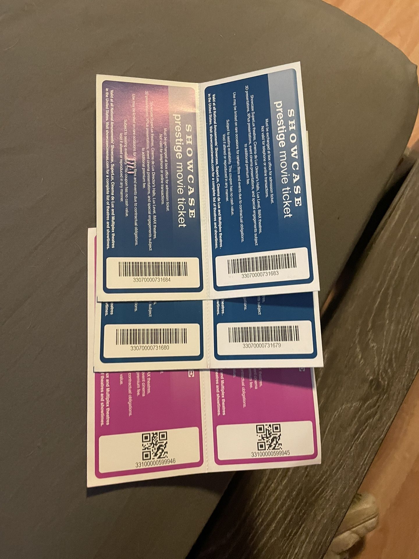 6x Showcase Cinema Tickets