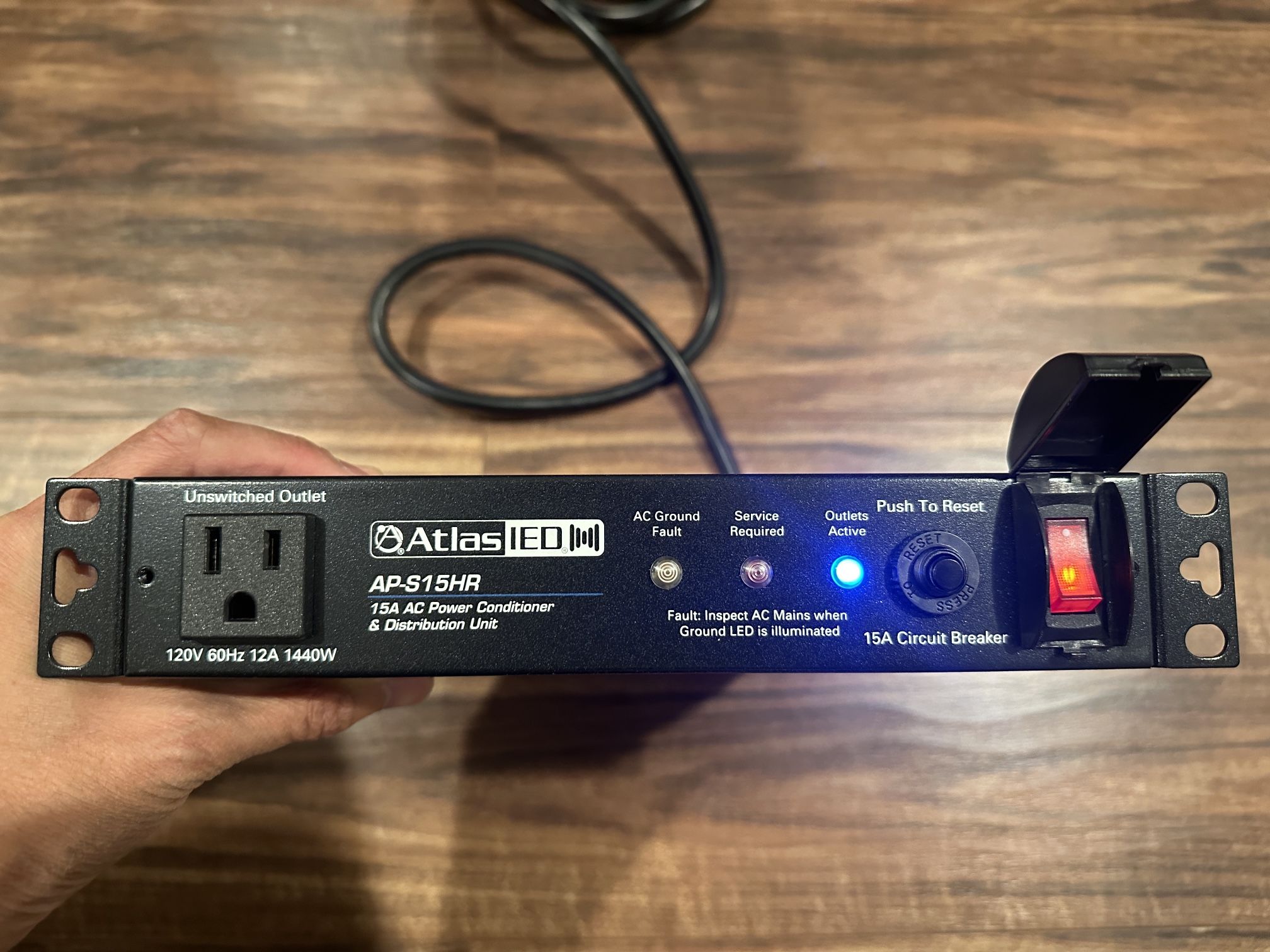Atlas IED 15A Half Width Rack Power Conditioner/Supply (AP-S15HR)