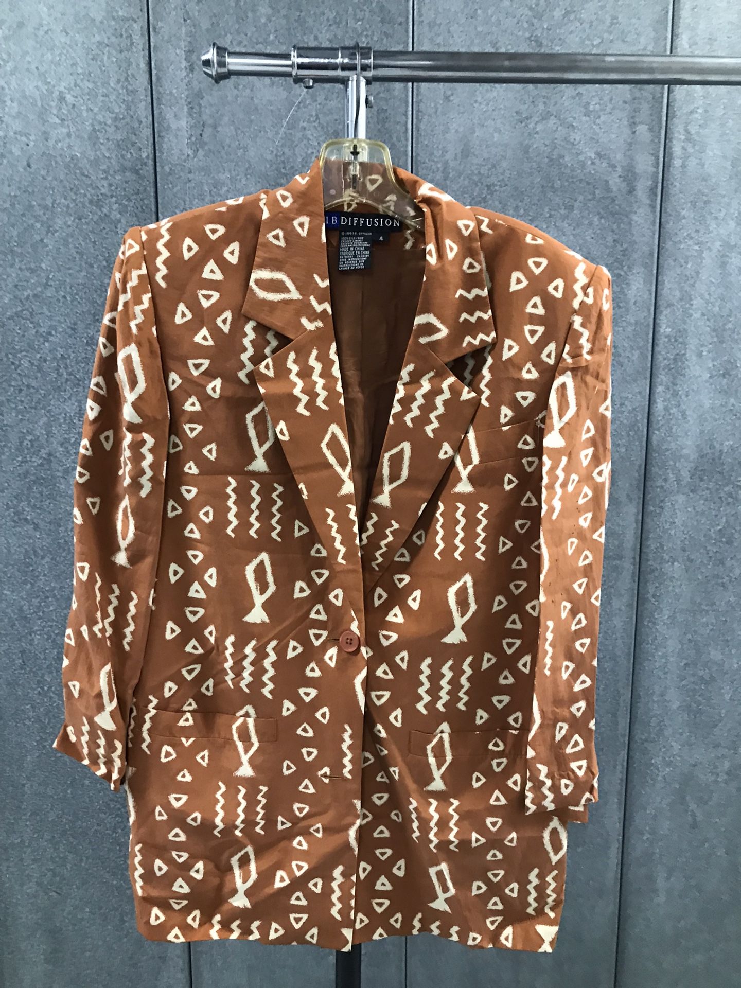 Vintage Rust/Cream Blazer