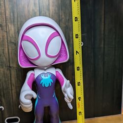 Spider-Man Spider-Verse Action Figure Ghost Spider Gwen Marvel 9” Tall