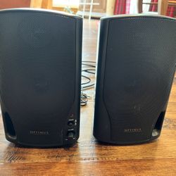2 Optimus Pro Original Bookshelf Speakers Tested & Working