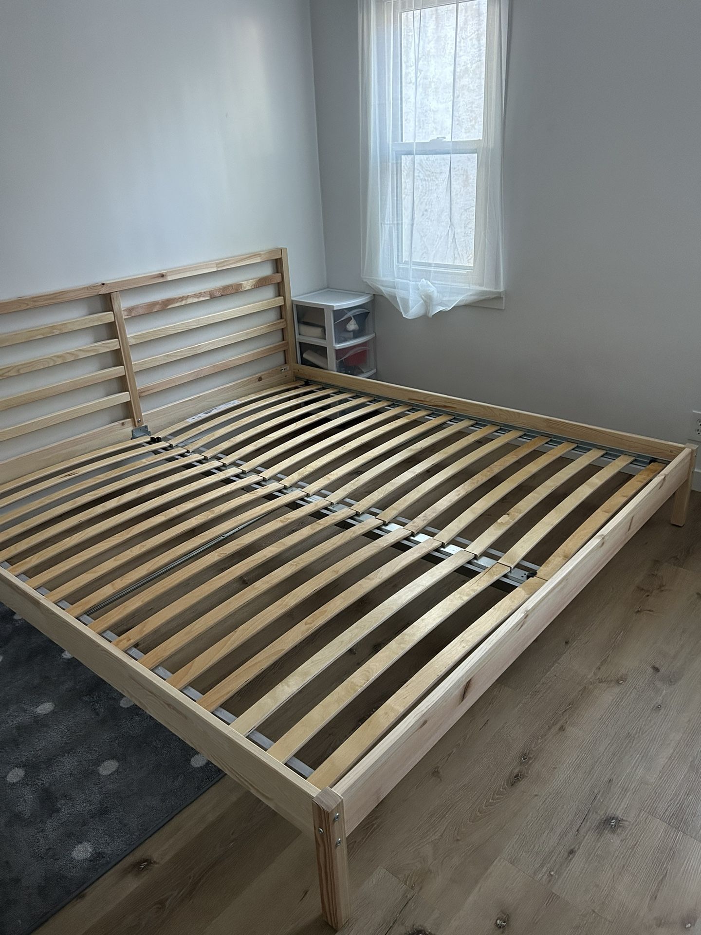 IKEA king bed frame (Tarva)