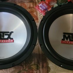 2 X MTX POWER 5500 12" SUBWOOFERS