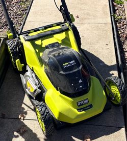New Ryobi 40V HP Brushless 20" NON Self Propelled Push Mower