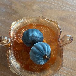 Antique Fenton Carnival Glass Bowl W Handles 