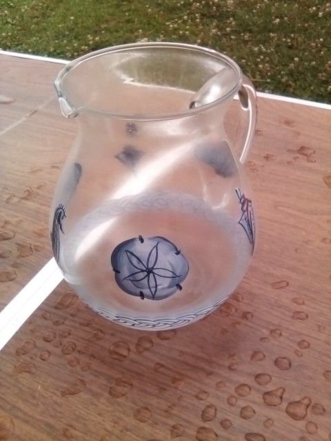 Glass Nautical Pitcher