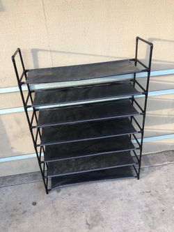 7 tier portable shoe rack