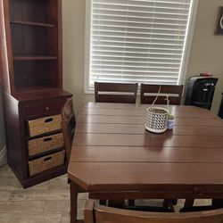 Dining Table And Hutch