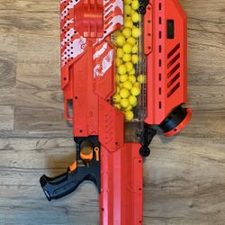 Nerf Rival Nemesis MKVII 10K Blaster Red With Hopper extension