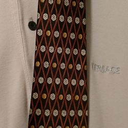 Beautiful LANVIN men's silk tie Made in France $30