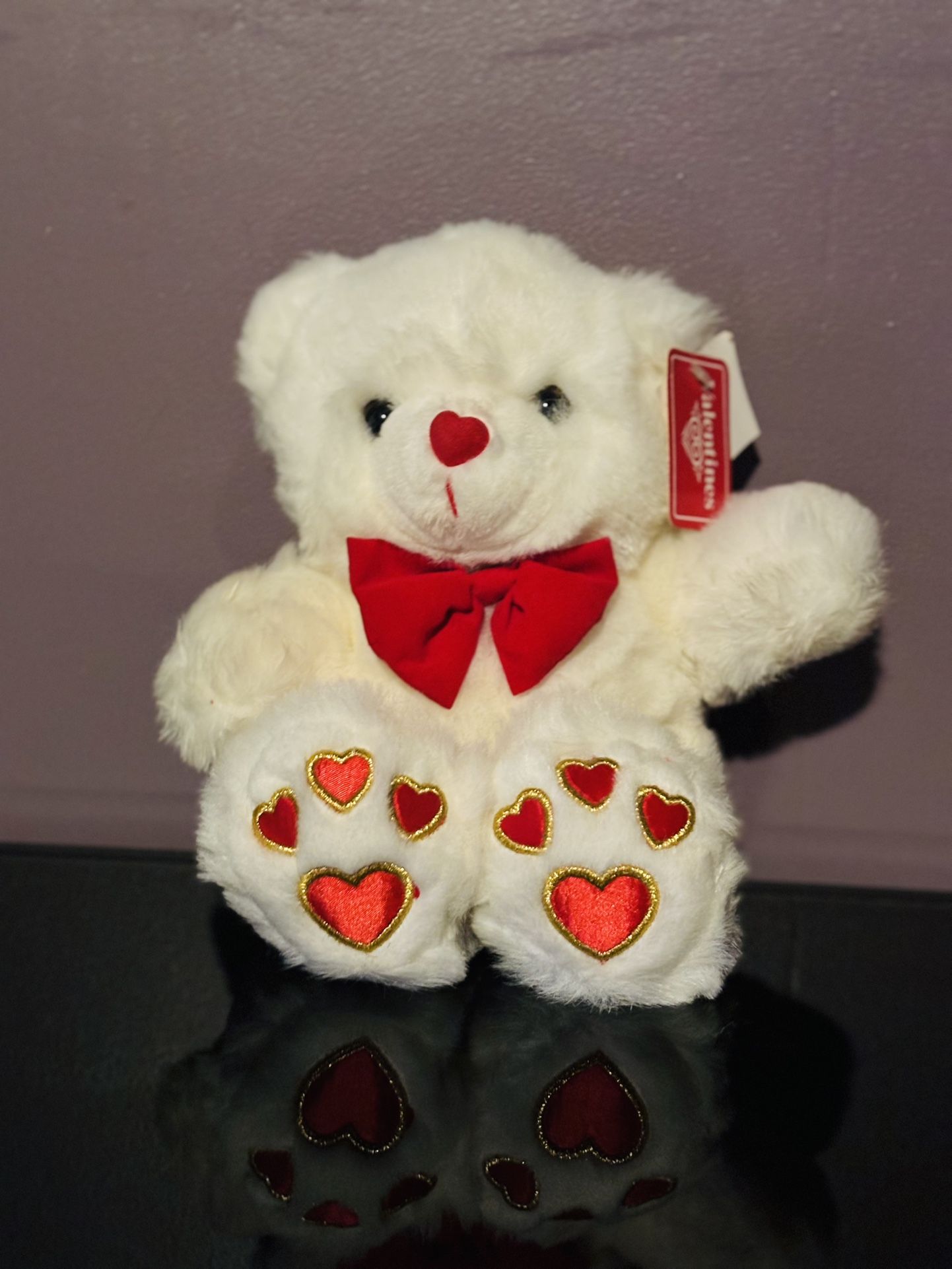 White Valentines Teddy Bear