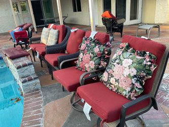 MOVING SALE Outdoor cushions GOOD CONDITION  $50 FOR ALL 28 PIECES PICK UP IN WESTMINSTER CITY  WESTMINSTER BLVD AND SPRING DALE