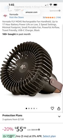 Vornado rechargeable or plug in fan, brand new in box. $30