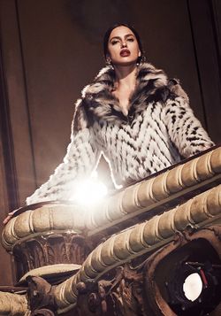 LOLITA 2-TONE FUR COAT XS / S