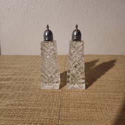 Crystal Salt & Pepper Shakers