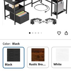 Black L Desk