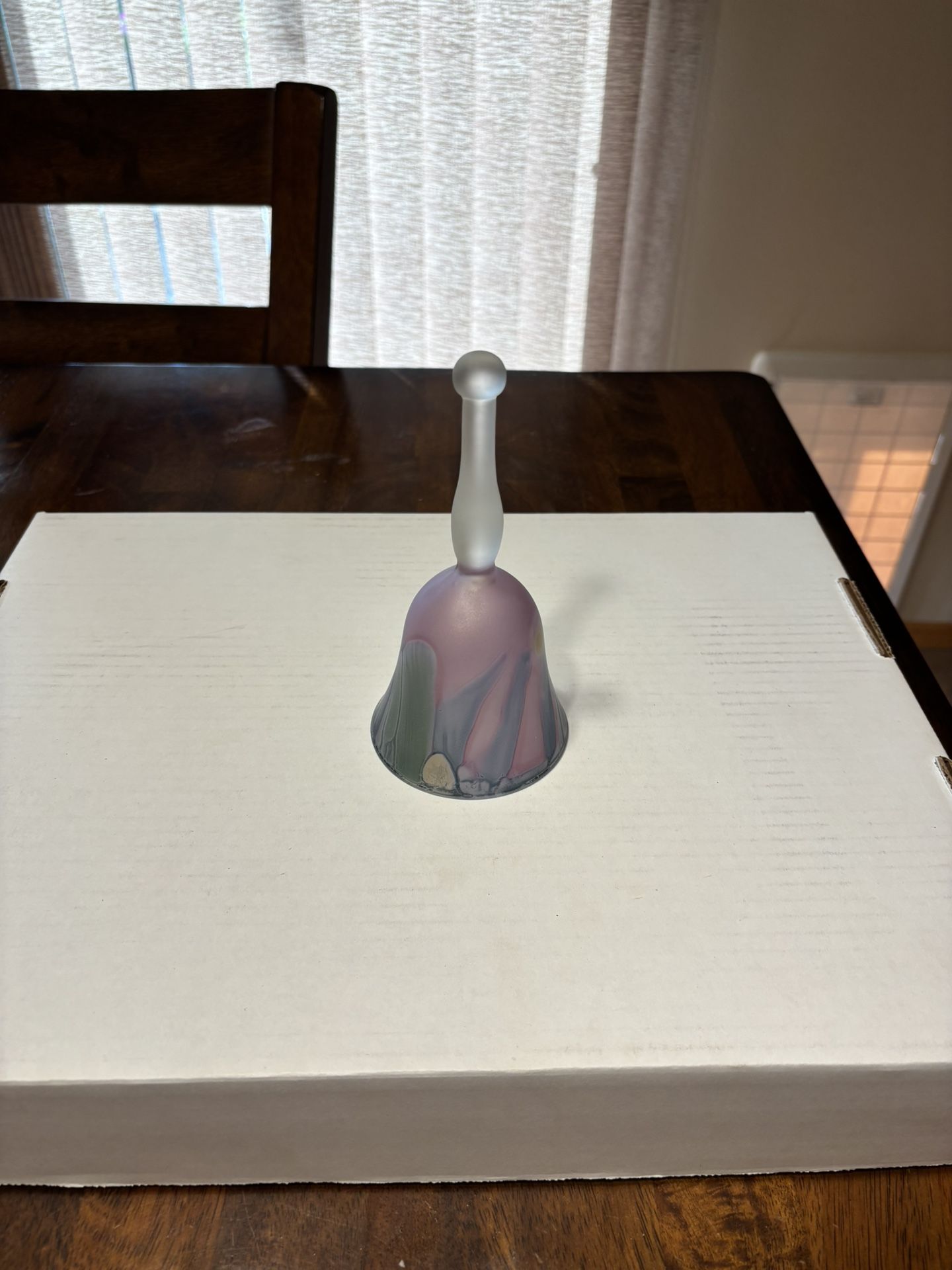 Hand painted glass bell