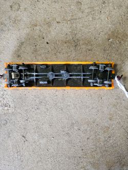 Vintage railroad flat car