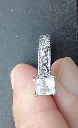 Silver ring with cubic zarconian