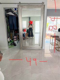 Barn door mirror