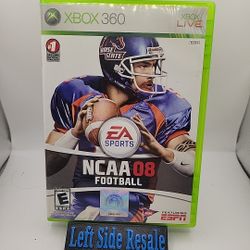 NCAA Football 08 ( Microsoft Xbox 360 , 2007 ) - CIB -