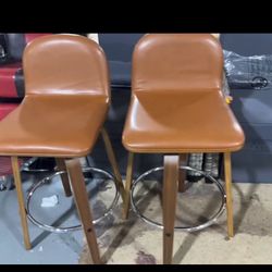 Swivel Counter Height Bar Stools Set of 2