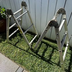 Retractable telescoping ladder 12 feet max