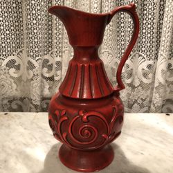 Royal Haeger Pottery Red Vase/Pitcher