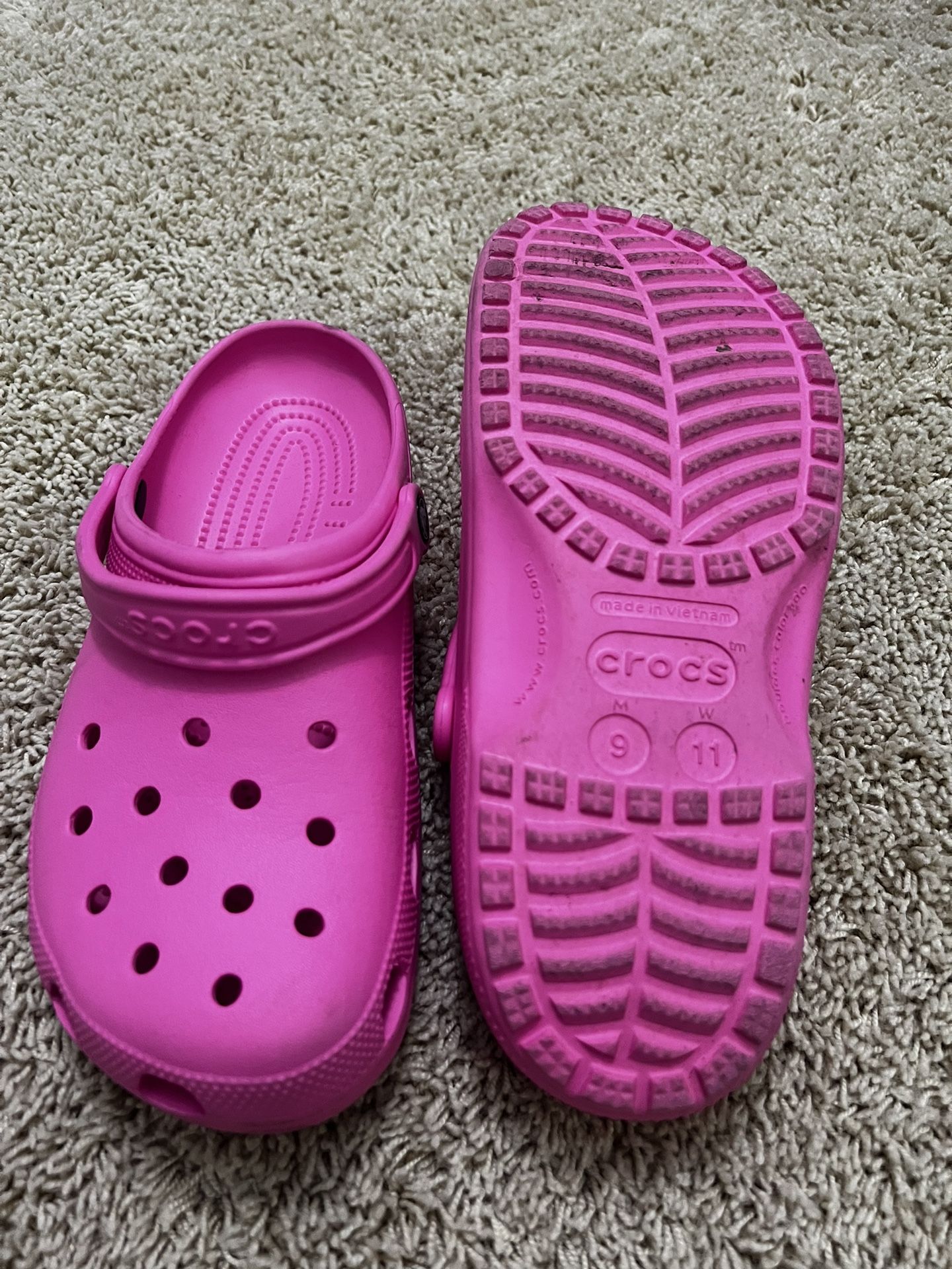 Pink Crocs 