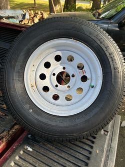 Trailer tire/rim new 14” $30