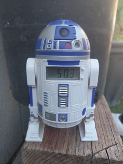 Vintage R2-D2 star wars alarm clock projector 