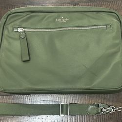 Kate Spade 15" Laptop Sleeve Messenger Bag Chelsea Enchanted Green