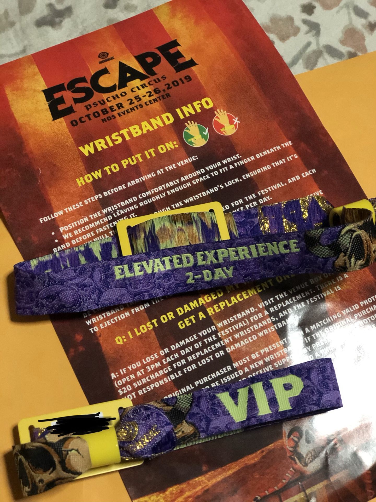 Escape tickets